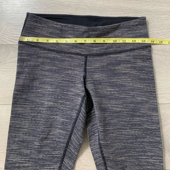 Lululemon Wunder Under Crop Space Black Cashew - Picture 10 of 14